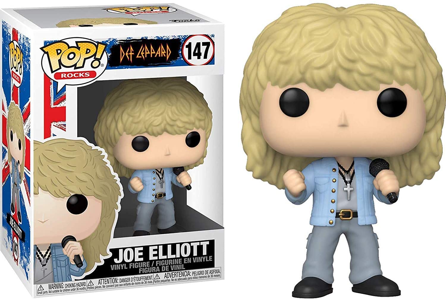 Funko Pop! Rocks: Def Leppard - Joe Elliott, Multicolor