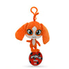 Miraculous Ladybug Kwami 5-inch Lifesize Backpack Keychains - Barkk The Dog Clip-On Toys - Portable Ladybug and Cat Noir Accessories, Keychain Plush