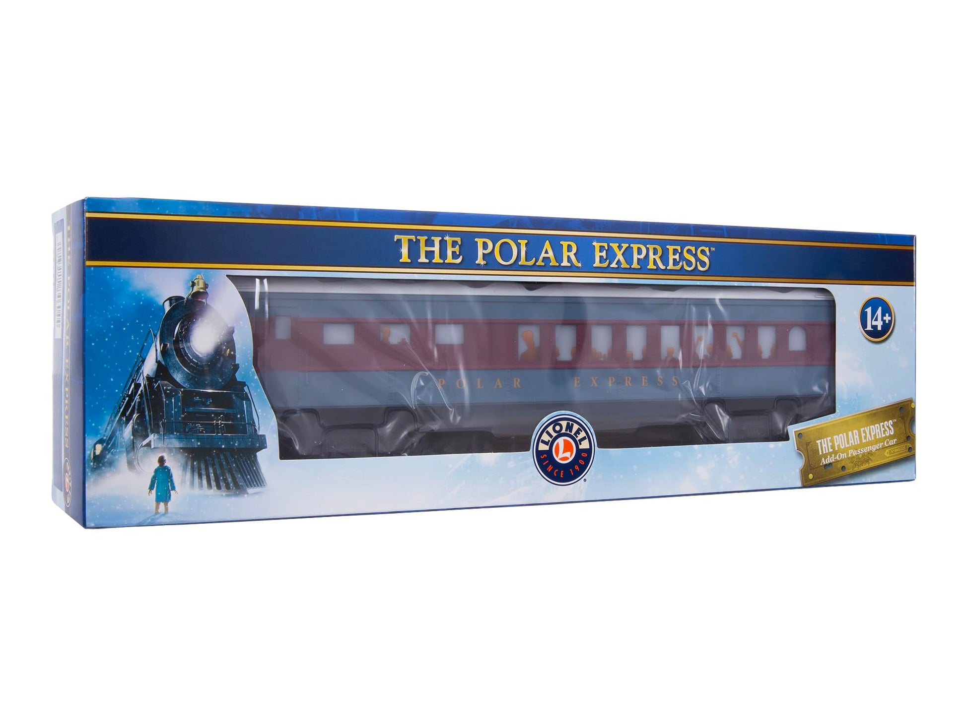 Lionel The Polar Express Diner Car - O Gauge Model Train Car with Interior Lighting, Diecast Trucks, Operating Couplers & Holiday Snow Roof, Age 14+
