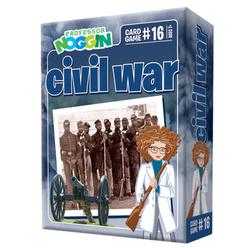 Outset Media Professor Noggin's Civil War Trivia Card Game - an Educational Trivia Based Card Game for Kids - Trivia, True or False, and Multiple