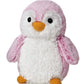 Aurora® Playful Pompom Penguin™ Brights Stuffed Animal - Vibrant Companions for Warm Cuddles - Perfect for Adults, Kids, and Birthdays - Pink 6 Inches