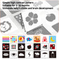 High Contrast Baby Flashcards - 120pcs Newborn Black White Visual Stimulation Learning Card for 0-18 Months Babies Activities Educational Gifts