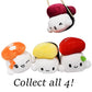 Mango Steam Soft Stuffed Cute Kawaii Sushi Plush/Stuffed Animal/Pillow/Toy (Set of 4) Large, 10 inches (26 cm)