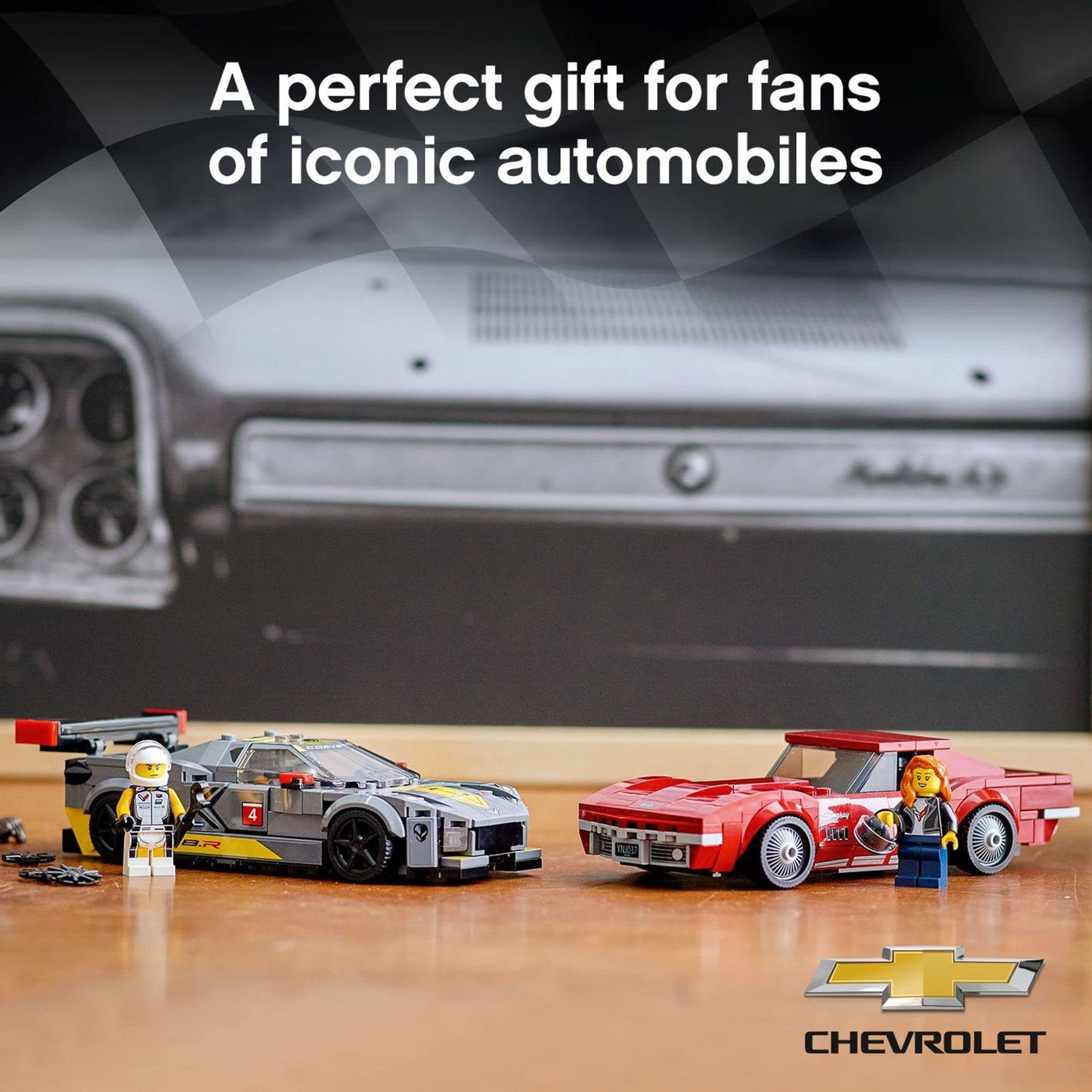 LEGO Speed Champions Chevrolet Corvette C8.R Race Car and 1969 Chevrolet Corvette 76903 Building Kit; New 2021 (512 Pieces)
