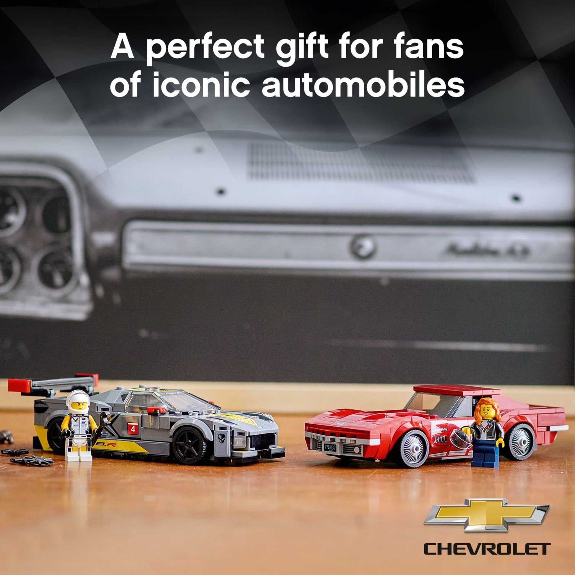 LEGO Speed Champions Chevrolet Corvette C8.R Race Car and 1969 Chevrolet Corvette 76903 Building Kit; New 2021 (512 Pieces)