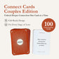 Beating 50 Percent Connect Cards Couple Edition - 100 Conversation Cards for Couples with Prompts to Deepen Connection - Couples Card Game for Date
