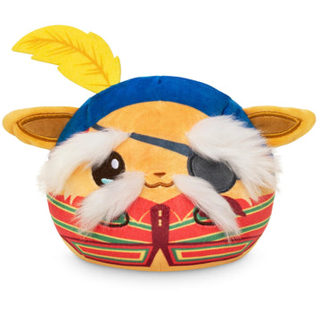 TeeTurtle Reversible Jim Henson's Labyrinth Didymus + Ambrosius 4-Inch Two-Sided Flip Plush Toy with Embroidered Details - Cute Mini Collectible Plush