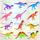 GIDGOD Dinosaur Figures for Toddlers Kids Toys 7 inch Jumbo Figure Educational Mini Small Animal Toy,Cake Decoration Dinosaur Girls Boys Gift Party