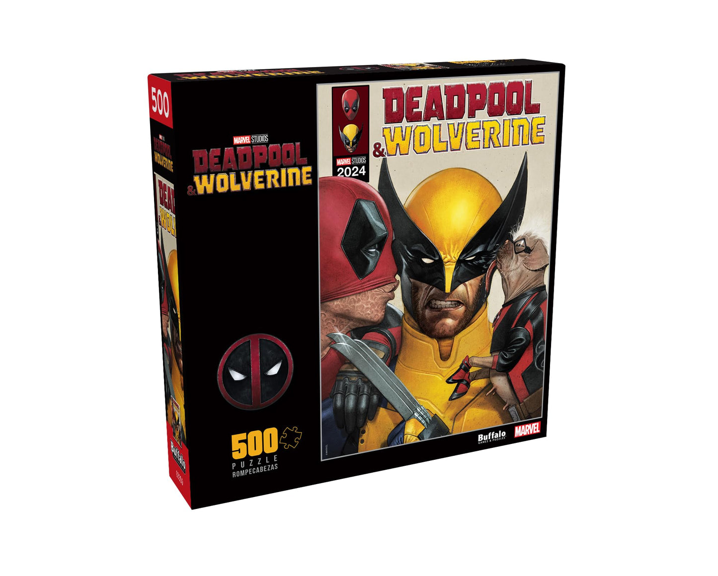 Buffalo Games - Marvel - Deadpool Comic Book - 500 Piece Jigsaw Puzzle for Adults -Challenging Puzzle Perfect for Game Nights - Finished Size is 21.25