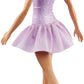 Barbie Figure Skater Doll Dressed in Purple Outfit
