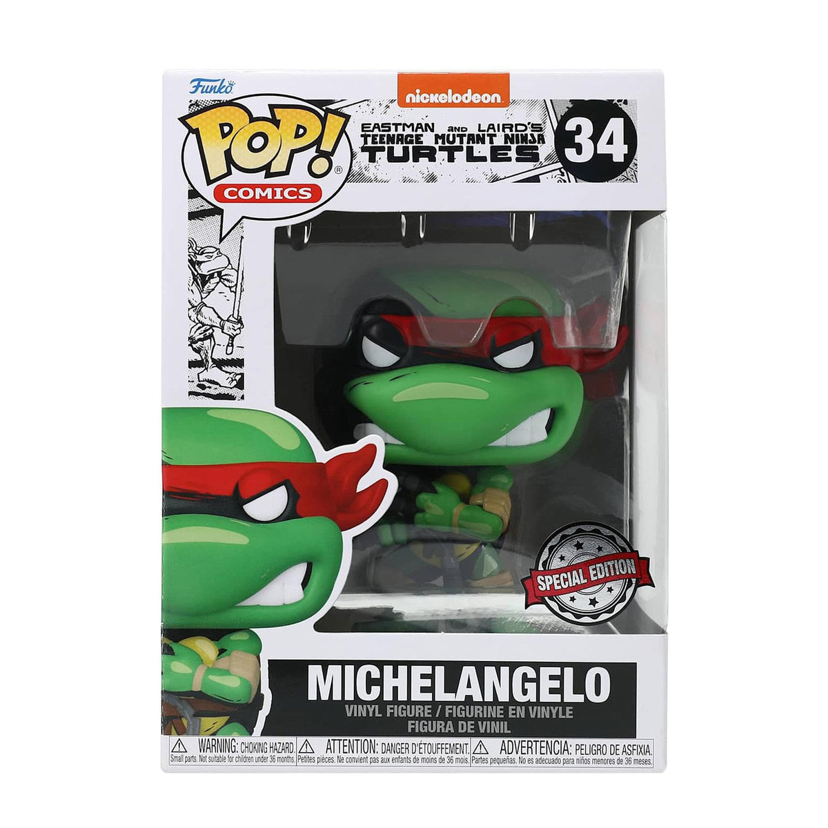 TMNT Funko POP Vinyl Figure | Michelangelo PX Exclusive