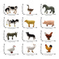 26 PCS Mini Farm Animal Tractor Cake Topper Set with Tree Farmer Fences Cow Pig Sheep Figures Tractor farmer Cake Topper for Boy Girl Birthday Party