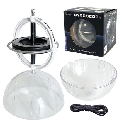 Thames & Kosmos Gyroscope | Essential STEM Tools | Classic Physics Science Toy for Kids & Adults | Experiments in Motion, Forces & Gravity | Includes