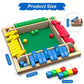 Shut the Box Game, Wooden Board Tabletop Dice Game for 2-4 Players & Kids Adults, a Fun Math Learning Toy for Family Game Night - an Ideal Made from