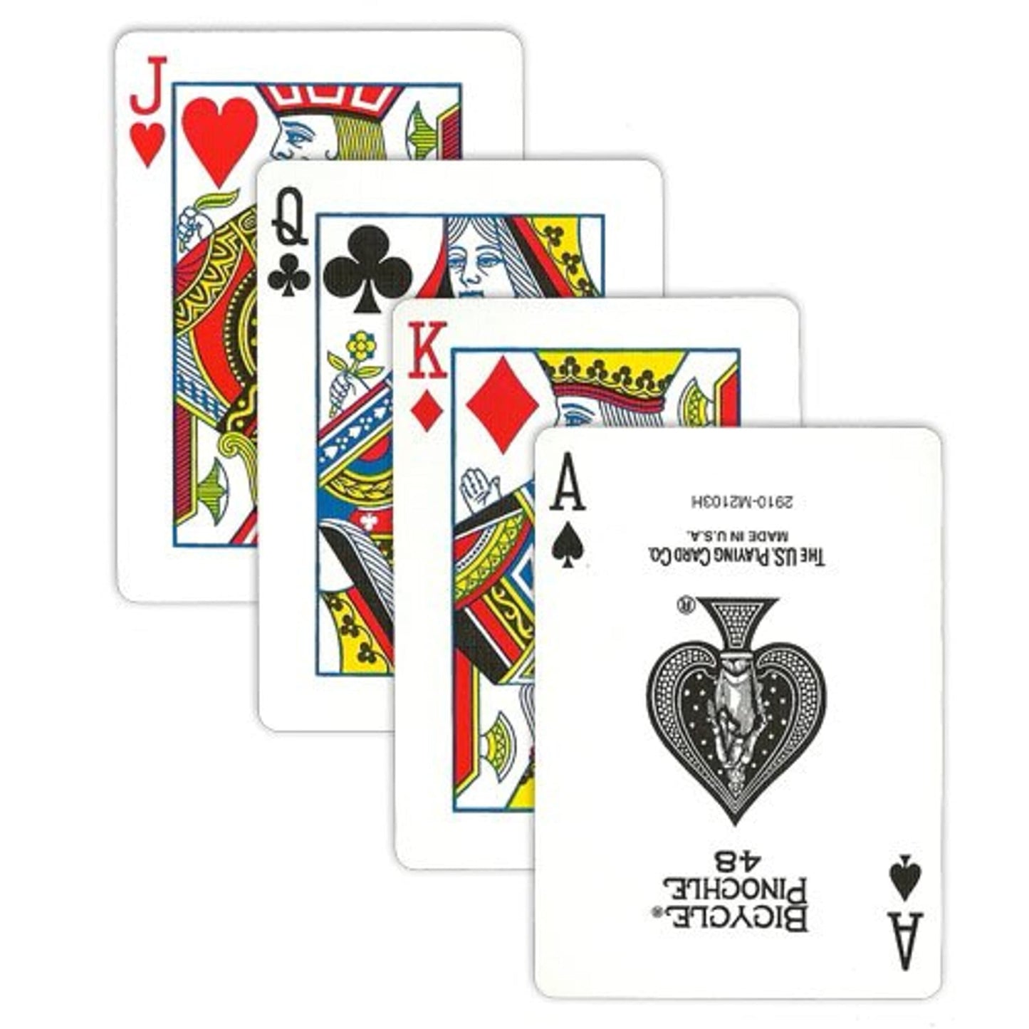 12 Decks Bicycle Pinochle Cards (6 Red / 6 Blue)