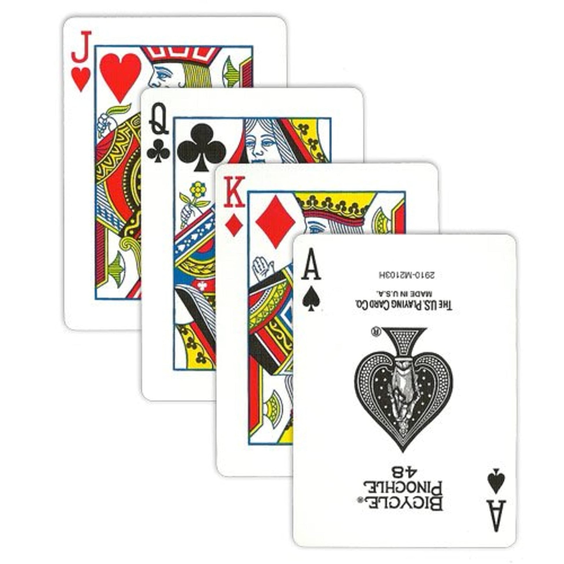 12 Decks Bicycle Pinochle Cards (6 Red / 6 Blue)