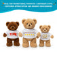 Get Ready Kids 25 Pcs Teddy Bear T-Shirts White Crew Neck for Plush Toys