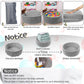Baby Foam Ball Pit, 35.4"x 11.8" Ball Pits for Toddlers,Grey