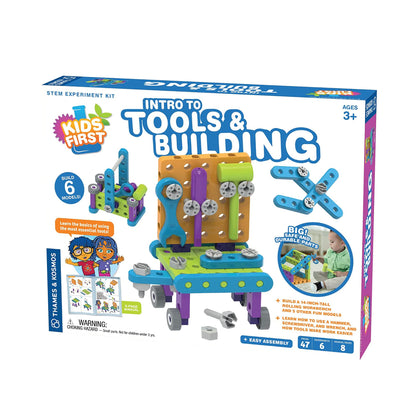 Thames & Kosmos Kids First: Intro to Tools & Building STEM Experiment Kit for Ages 3+ | Build 6 Models, Learn Basic Mechanical Engineering Principles