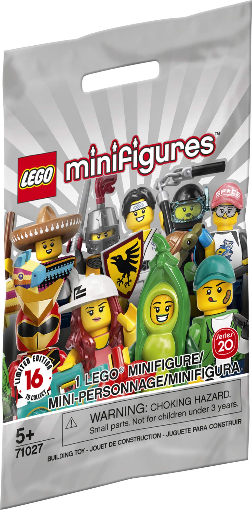 LEGO Minifigures Series 20 (71027) Building Kit (1 of 16 to Collect), featuring Characters to Collect and Add to Existing Sets; These Highly