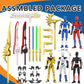 5-Pack Titan 13 Action Figure, 3D Printed Multi-Color T Dummy 13 Set