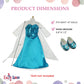 Emily Rose 18 inch Doll Clothes Ice Princess Halloween Costume Gown Dress Outfit with Sparkly Snowflake Shoes! | Fits Most 18-in Dolls |USA Business |