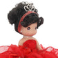 Kinnex Collections by Amanda 17" Quinceañera Centerpiece Doll - Ruffled Gown, Mis Quince Años Table Decoration & Keepsake ARC8421-14R (Red)