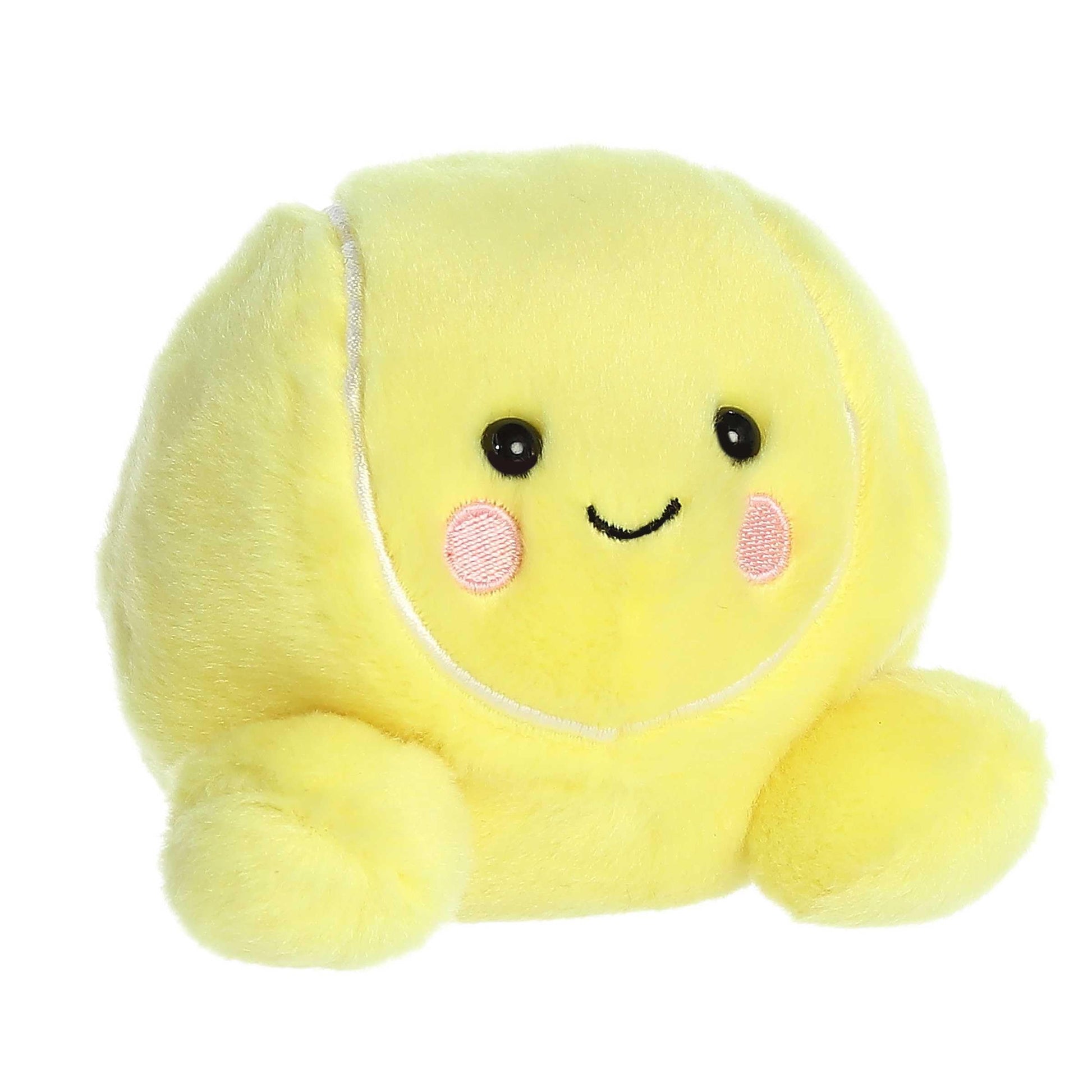 Aurora® Adorable Palm Pals™ Tennis Ace™ Stuffed Animal - Pocket-Sized Play - Collectable Fun - Yellow 5 Inches