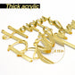 Mirrored Gold Acrylic Happy Birthday Cake Topper