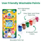 Kids Painting Set, Washable Paint for Kids 18 Paint Pots, 6 Paintbrushes Ultimate Gifting Bundle Washable Painting Set for Kid Art, Crafts