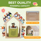 Givilio Tonie Shelf 360° Swivel Base SpinLodge House Rotating Wooden for Toniebox1&2, Magnetic Figures with Strong Magnets, Wall-Mountable Toniebox