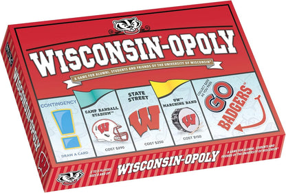 Late for the Sky Wisconsinopoly Board Game - University of Wisconsin Madison Theme, 2-6 Players, Family Strategy Party Game, Alumni and Student Gift