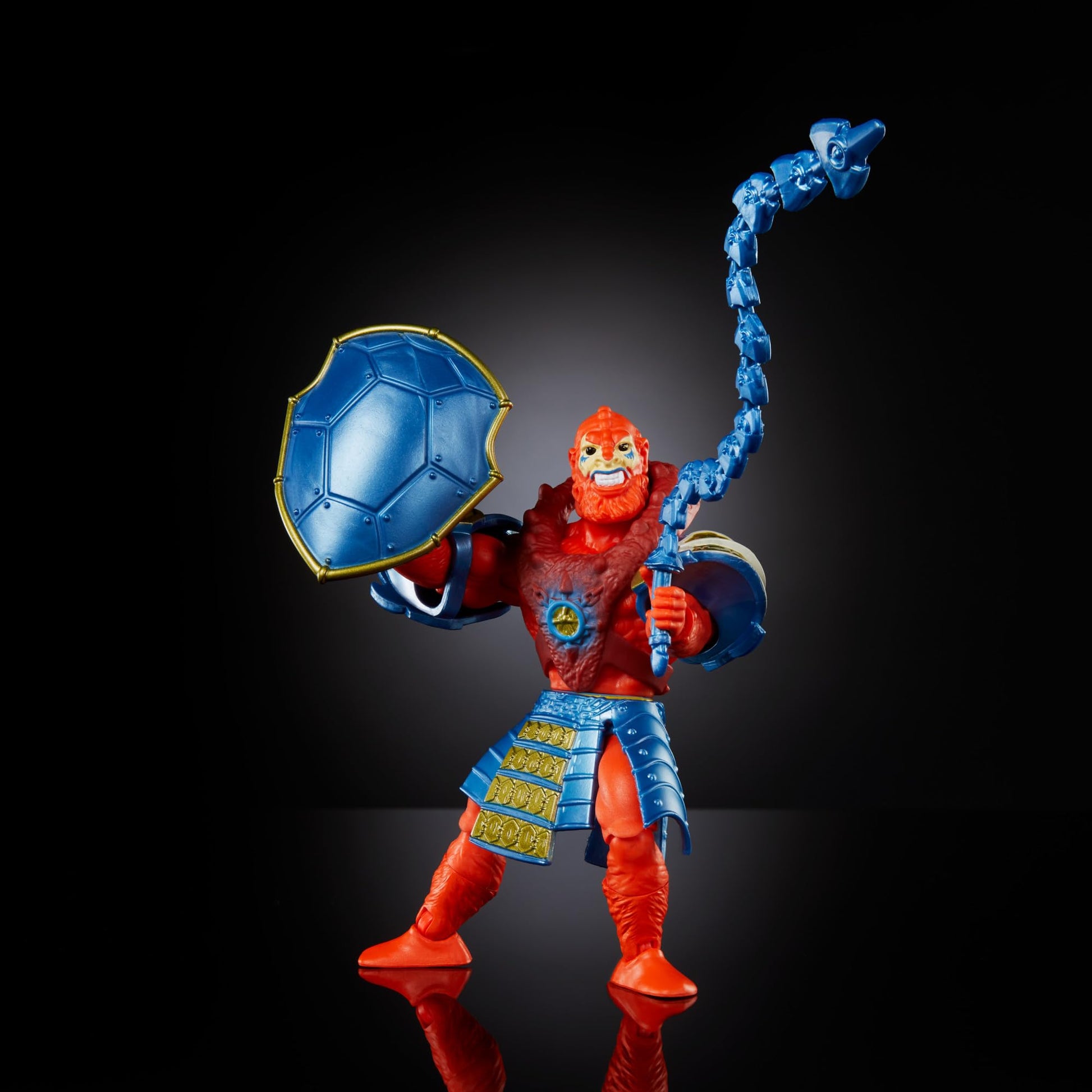 Masters of the Universe Origins Turtles of Grayskull Beast Man Action Figure Toy, 16 Articulations, TMNT & Motu Crossover with Accessories