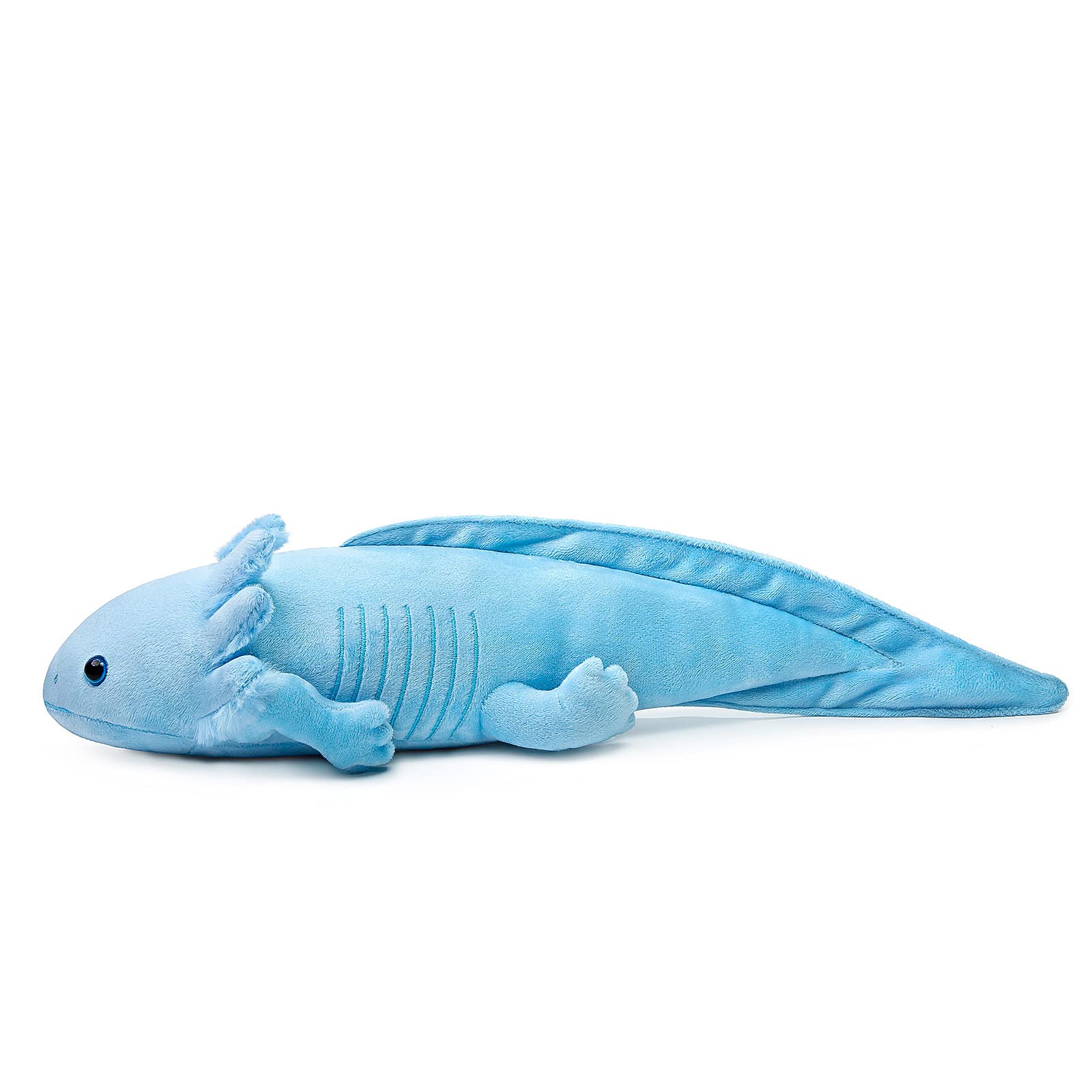 ZHONGXIN MADE Axolotl Plush Toy - Simulation 20" Blue Axolotl Stuffed Animal, Lizard Creepy Cute Blue Reptilian Toys Real Plushie Toy, Unique Plush