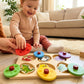 Egg Hatching Animal Puzzle for Toddlers 1-3, Wooden Montessori Toy