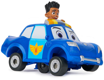 Disney Junior Firebuds, Jayden and Piston Toy Car with Pull-Back Feature and Doughnut Drift Action, Kids’ Toys for Boys and Girls Aged 3 and Up