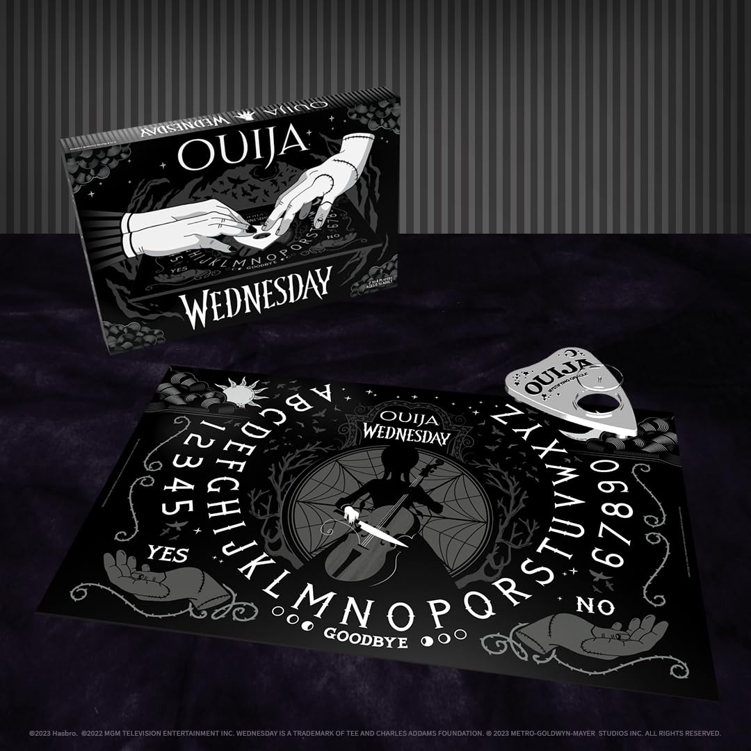 Ouija: Wednesday | Inspired by the Popular Original Series Wednesday | Collectible Classic Ouija Board Game | Officially Licensed Game and Merchandise