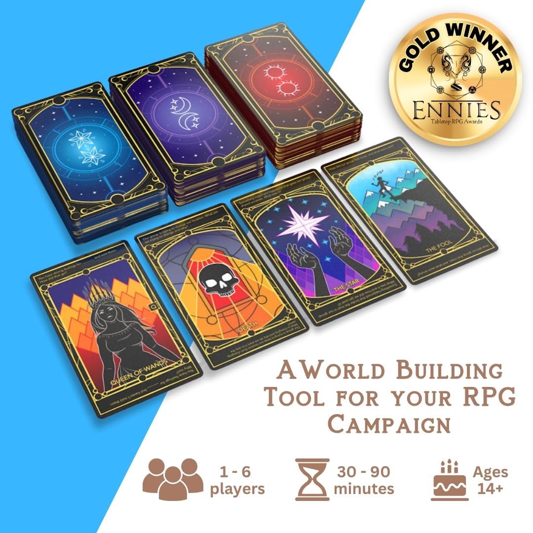 Decuma: the R&D for your RPG, a World Building Card Game for a DnD Campaign or TTRPG Adventure in any Tabletop Roleplaying System and a RPG Story