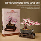 Vamuss 3-In-1Le-go Bonsai Tree Building Set,Cherry Blossom Tree Building Set,DIY Plant Model Botanical Collection Design Kit for Adults,Creative Gift