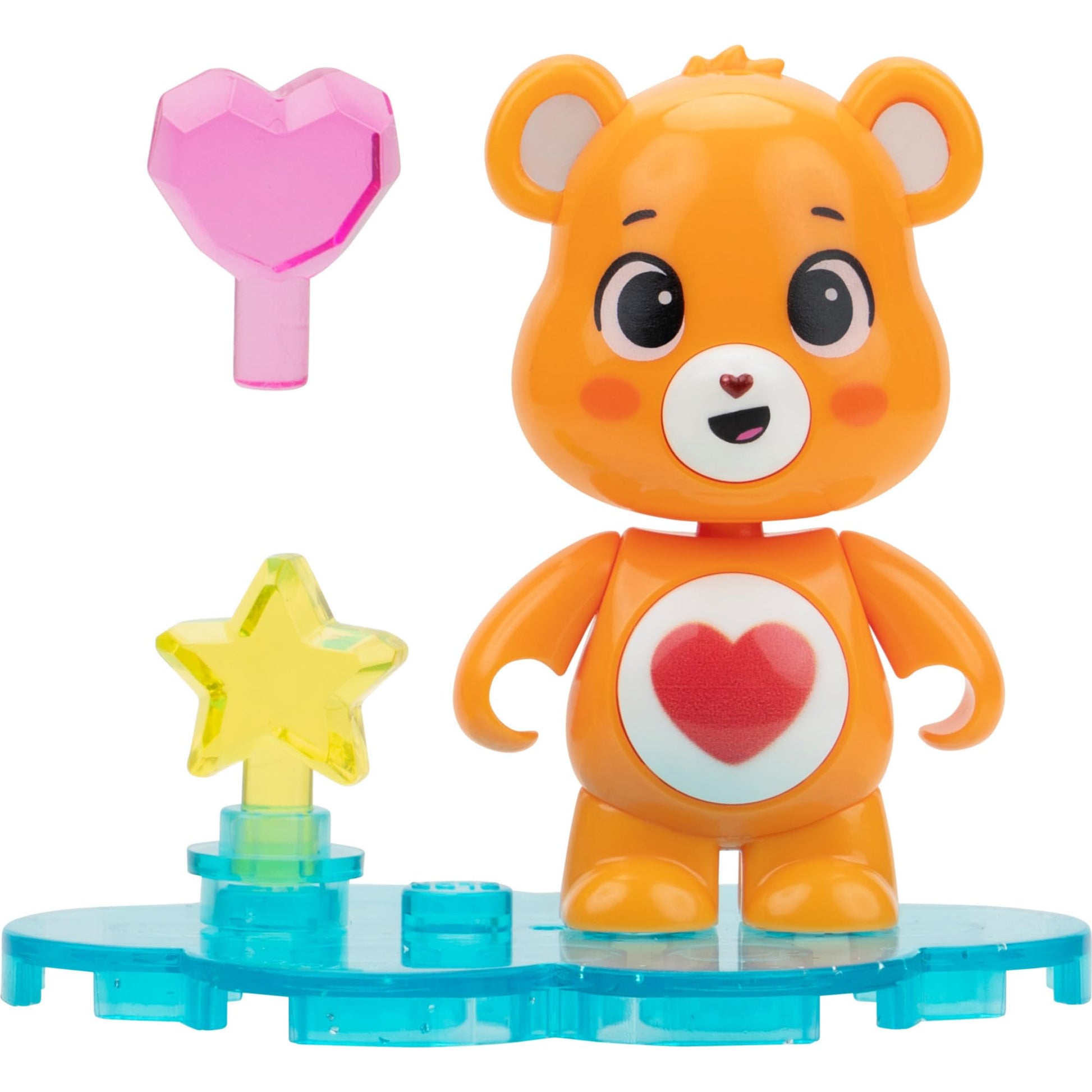 BLDR Care Bears Mini Figure 6-Pack (Series One) - Six 1.5-Inch Buildable Figures Plus Accessories and Bases with 48 Pieces, 0391 (Amazon Exclusive)
