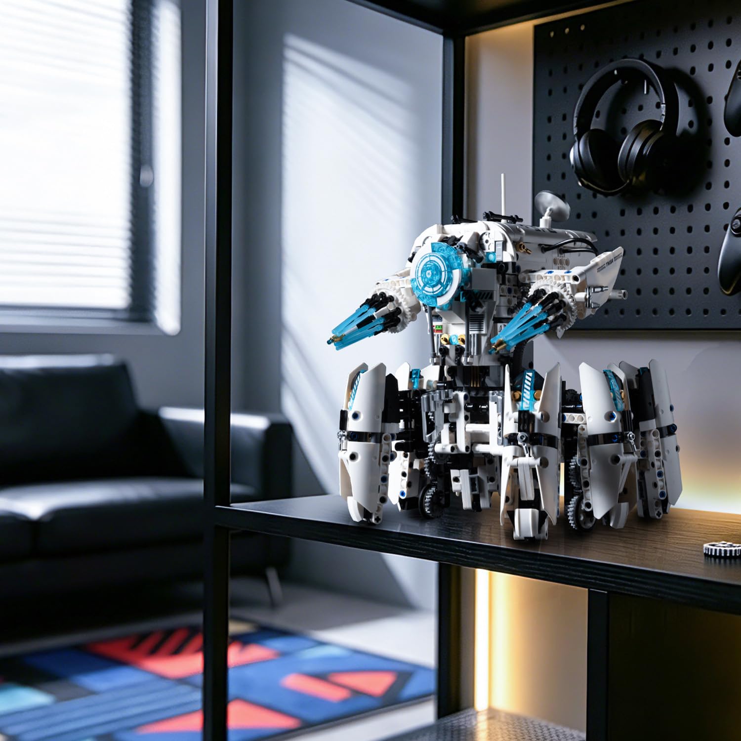 MOQIDI Technic RC Robot Building Set,STEM Mecha Toy Coding for Boys 8-12