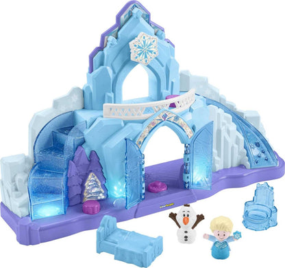 Fisher-Price Little People Toddler Toy Disney Frozen Elsa’s Ice Palace Musical Playset with Figures for Pretend Play Kids Ages 18+ Months (Amazon