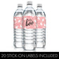 Pink Little Boo Ghost Girl Baby Shower Water Bottle Labels, 20 Count