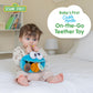 Kids Preferred Sesame Street Cookie Monster On The Go Activity Toy with Silicone Teether, Crinkle Sounds, and Rattle for Babies and Infants