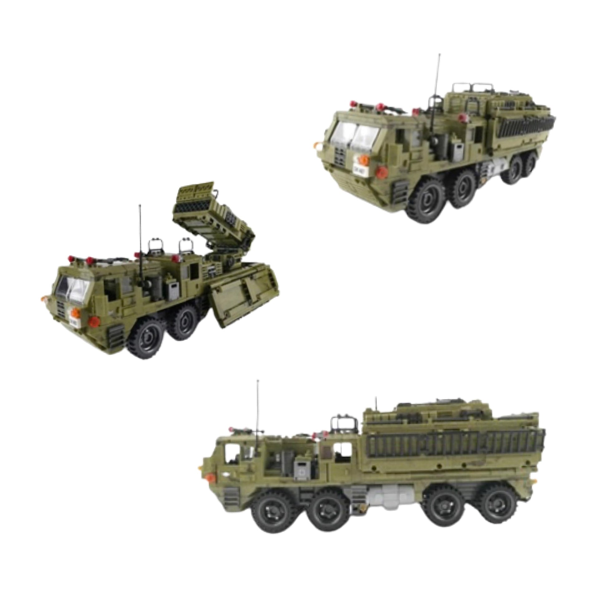 General Jim's Military Brick Building Set - WW2 Military Scorpion Heavy Missile Truck Vehicle for World War 2, History and Building Blocks Enthusiasts