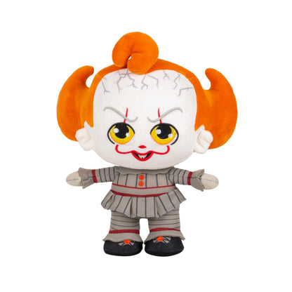 Jazwares Warner Bros. IT 8-Inch Pennywise Plush - Super-Soft, Eerie, and Huggable Plush Toy - Official Licensed Plush - for All Ages