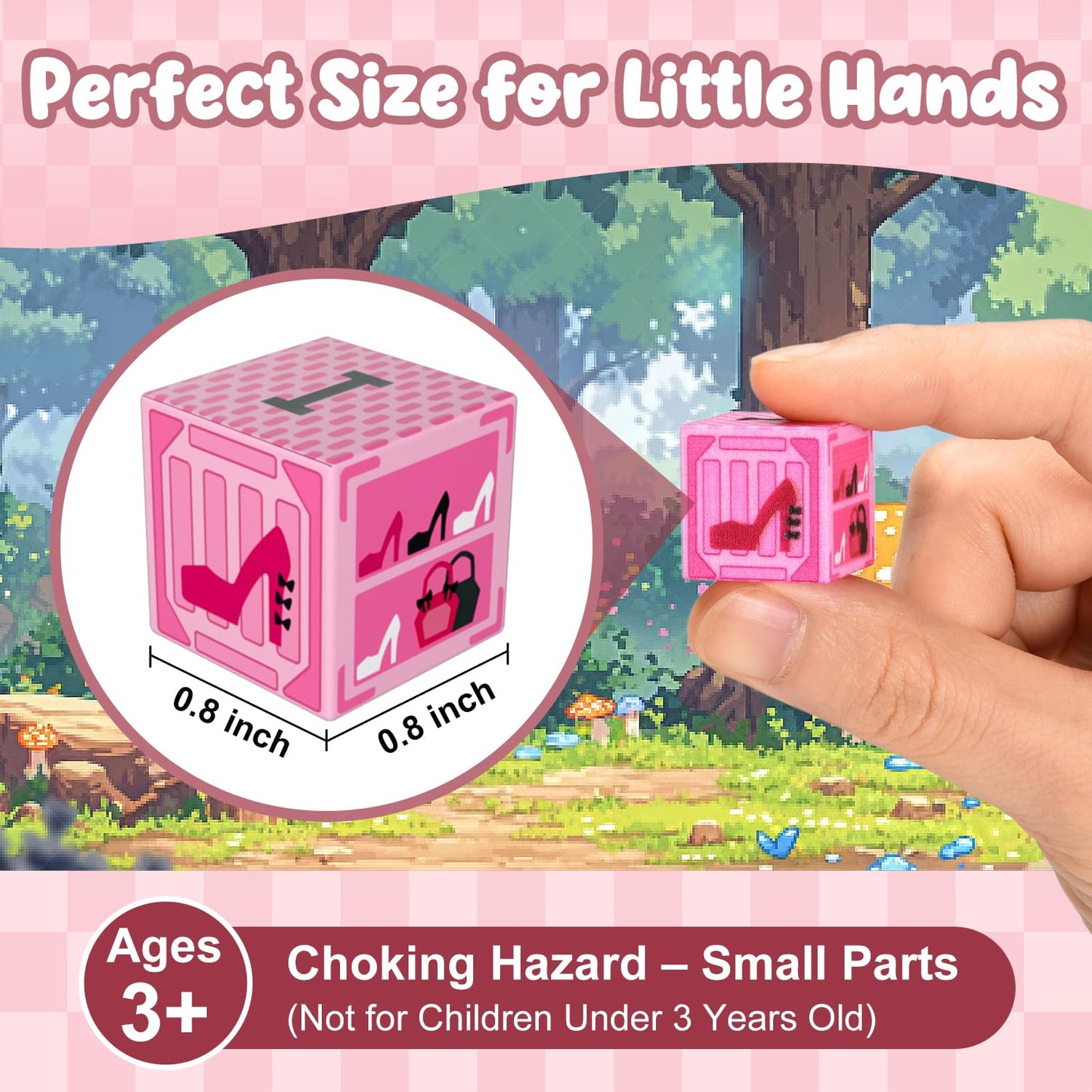 ADAH 216PCS Magnetic Building Blocks for Girls, Pink Princess STEM Toys for Ages 4-8, Creative Educational Building Toys for 3-6 Year Olds, Magic