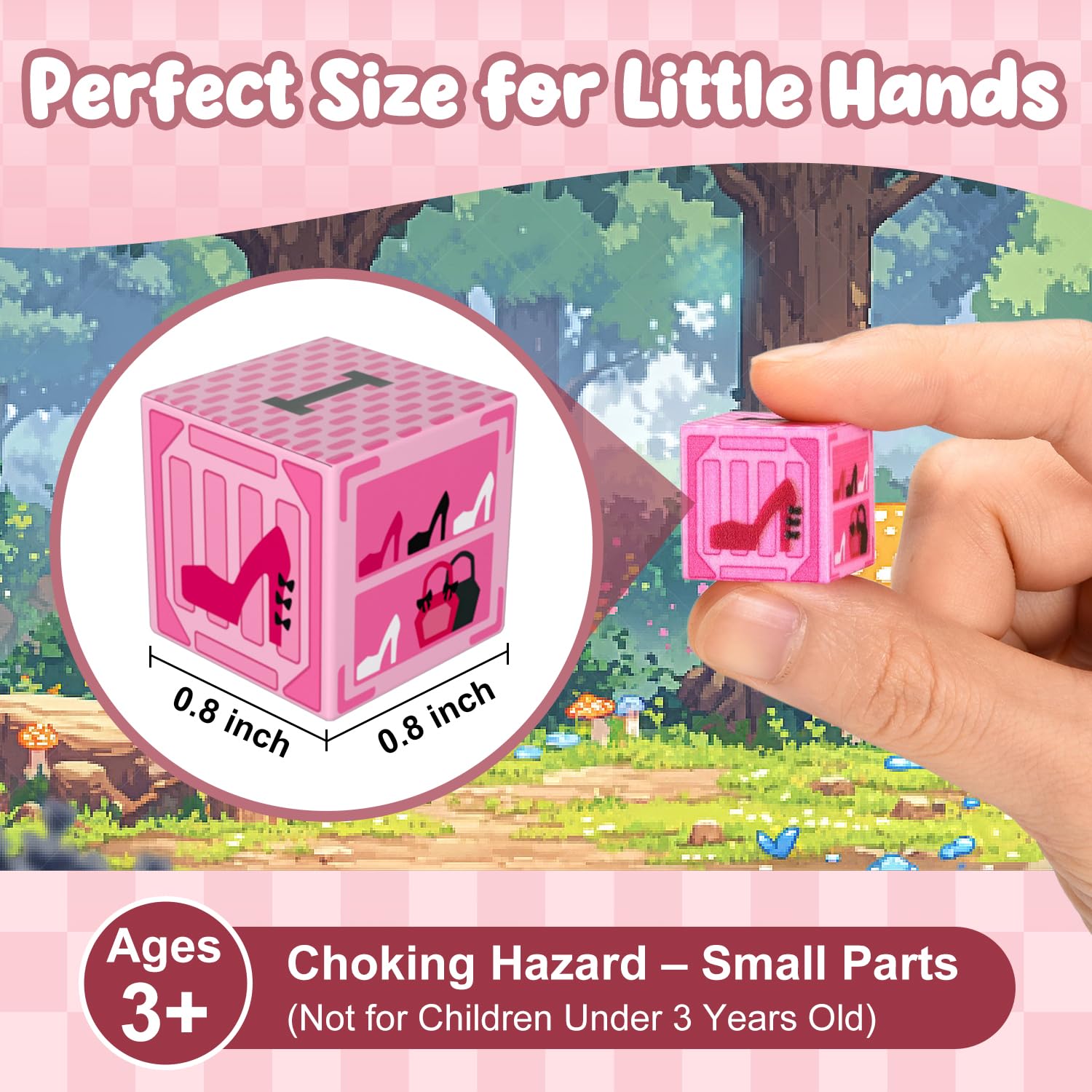 ADAH 216PCS Magnetic Building Blocks for Girls, Pink Princess STEM Toys for Ages 4-8, Creative Educational Building Toys for 3-6 Year Olds, Magic