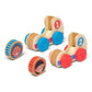 Melissa & Doug GO Tots Wooden Race Cars (2 Cars, 2 Disks) Stacking Toys For Infants, Hand Push Vehicles, Wooden Car Toys For Toddlers Ages 1+ -