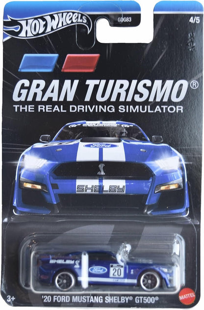 Matchbox Hot Wheels '20 Ford Mustang Shelby GT500, The Real Driving Simulator [Blue] 4/5